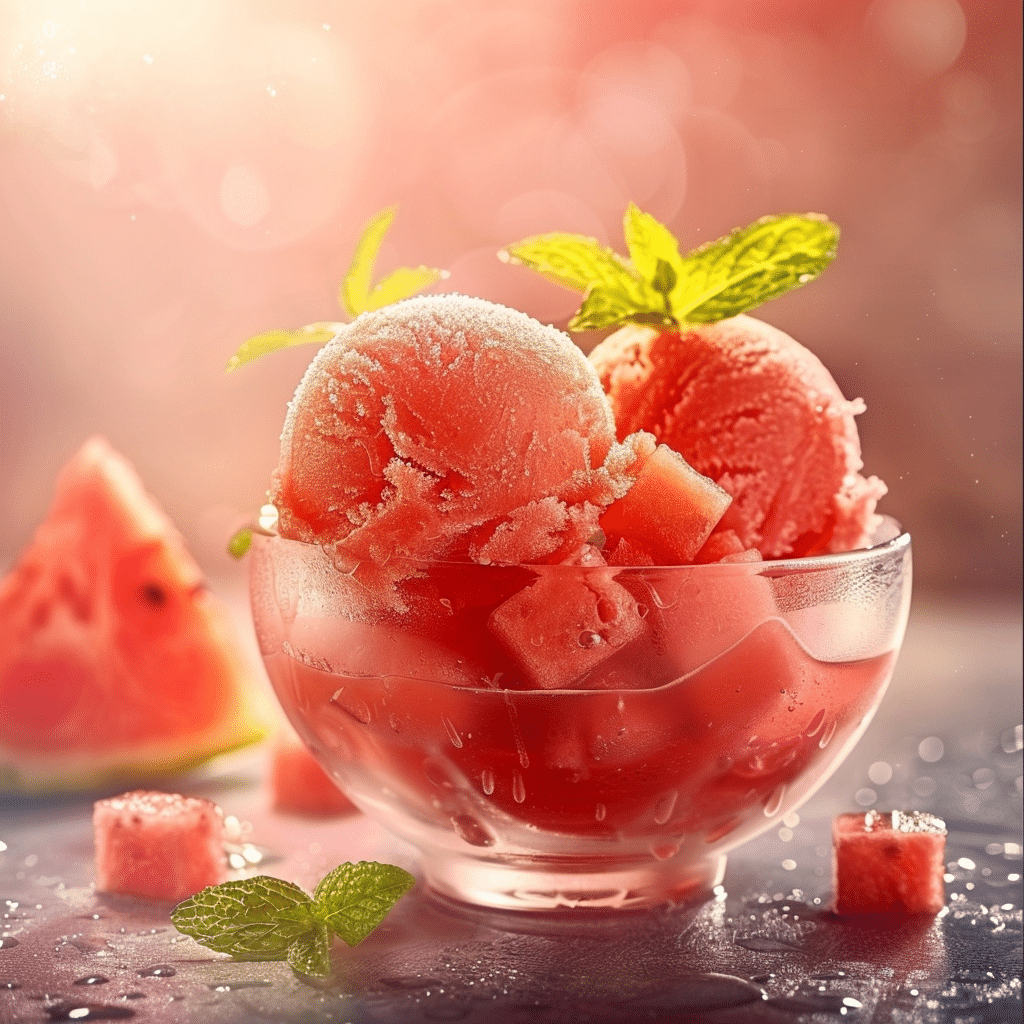 Watermelon Sorbet Recipe - Recipe Image