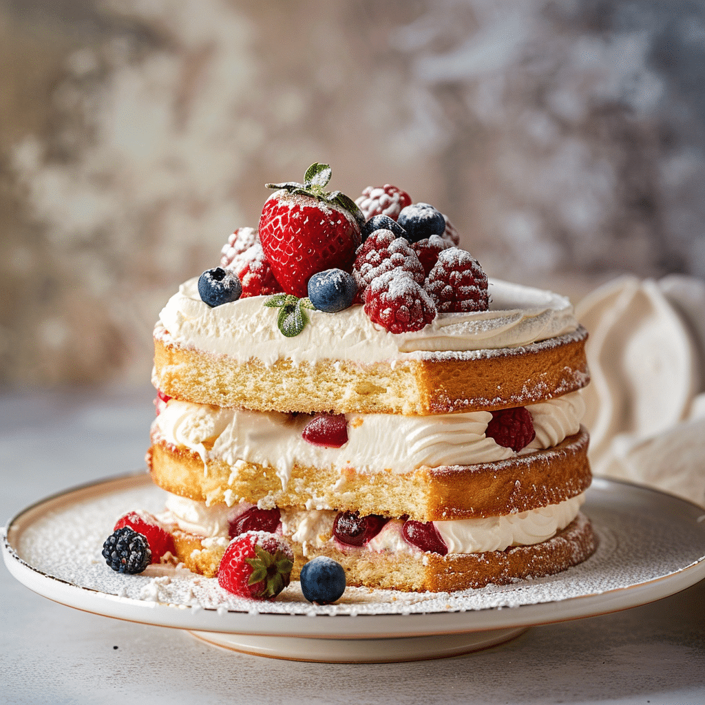 Vanilla Sponge Cake Recipe - Recipe Image