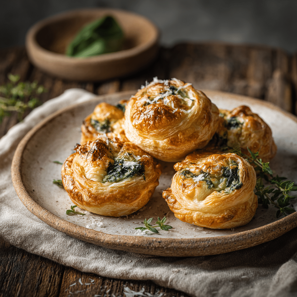 Spinach Cheese Puffs Recipe - Recipe Image