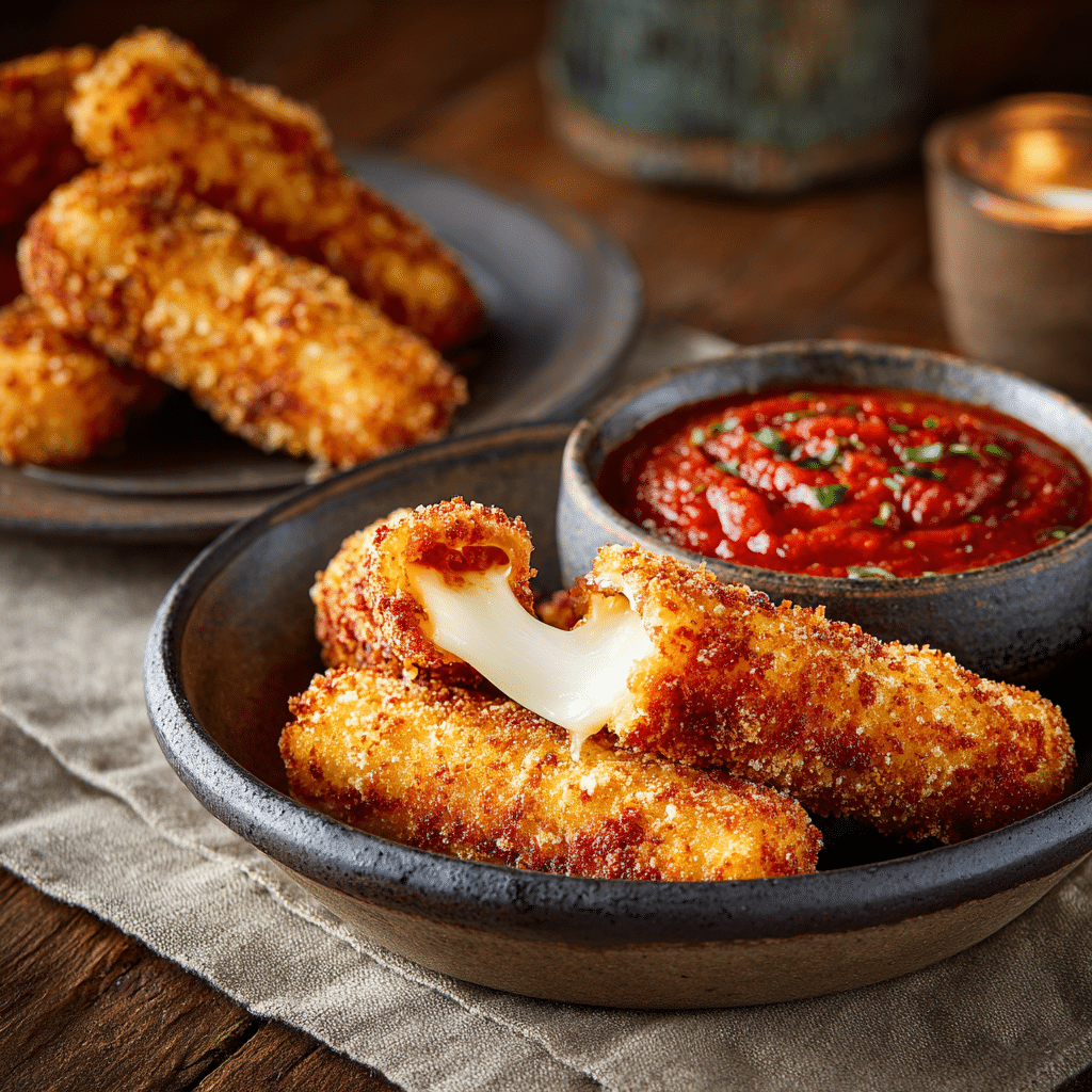 Crispy Mozzarella Sticks Recipe - Recipe Image