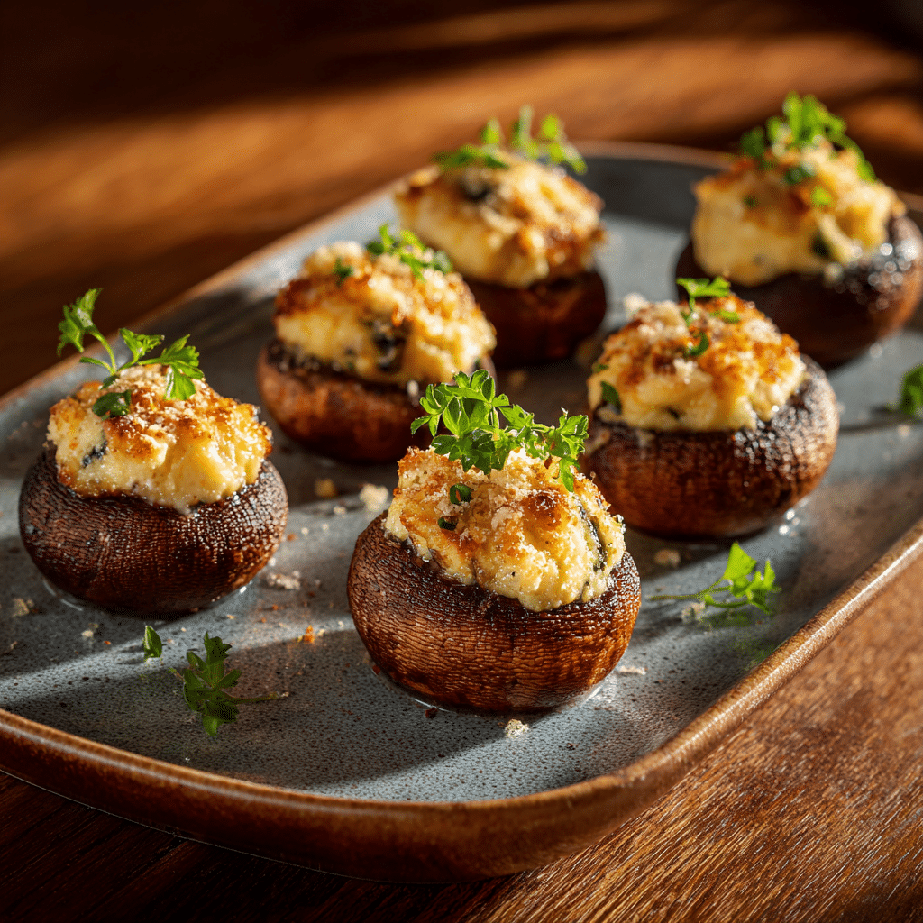 Cheese Stuffed Mushrooms Recipe - Recipe Image