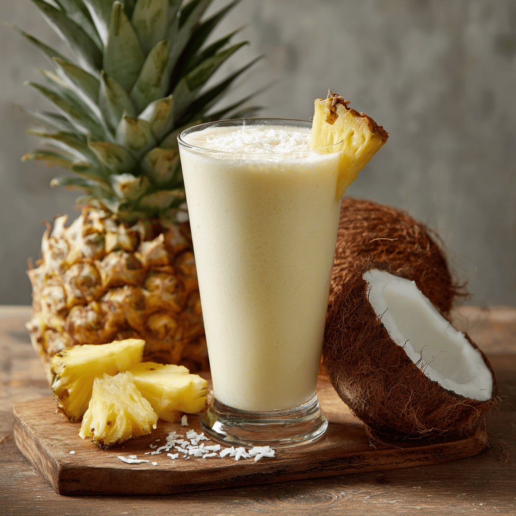 Pineapple Coconut Smoothie Recipe - Recipe Image