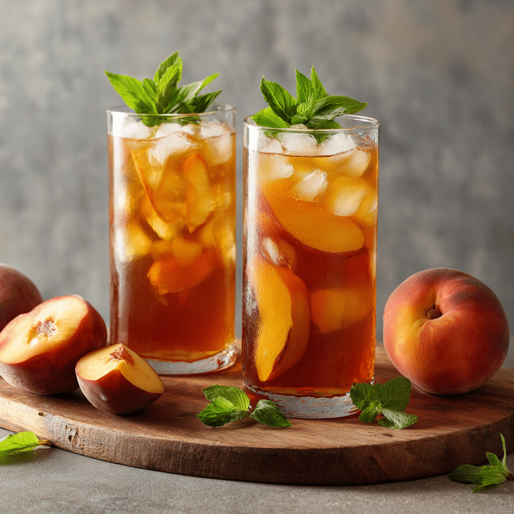 Peach Iced Tea Recipe - Recipe Image
