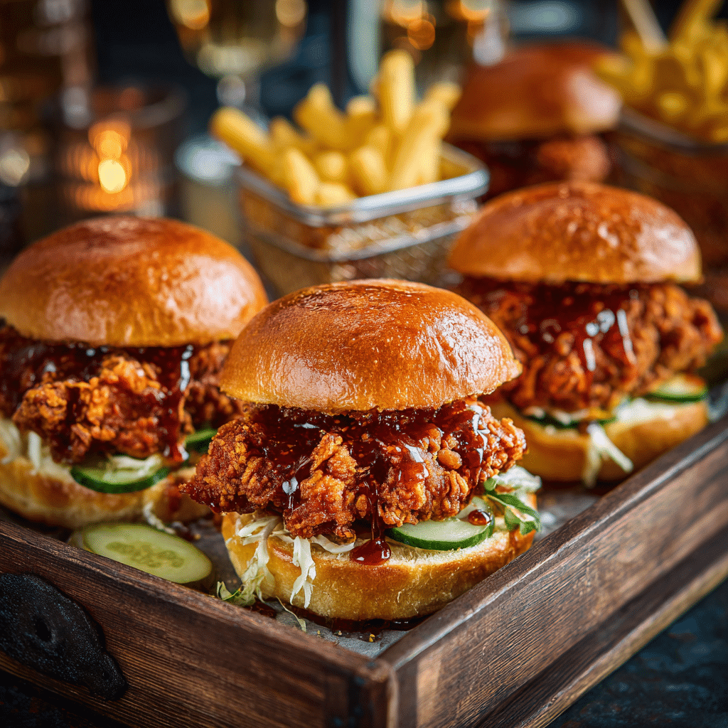 Hot Honey Chicken Sliders Recipe