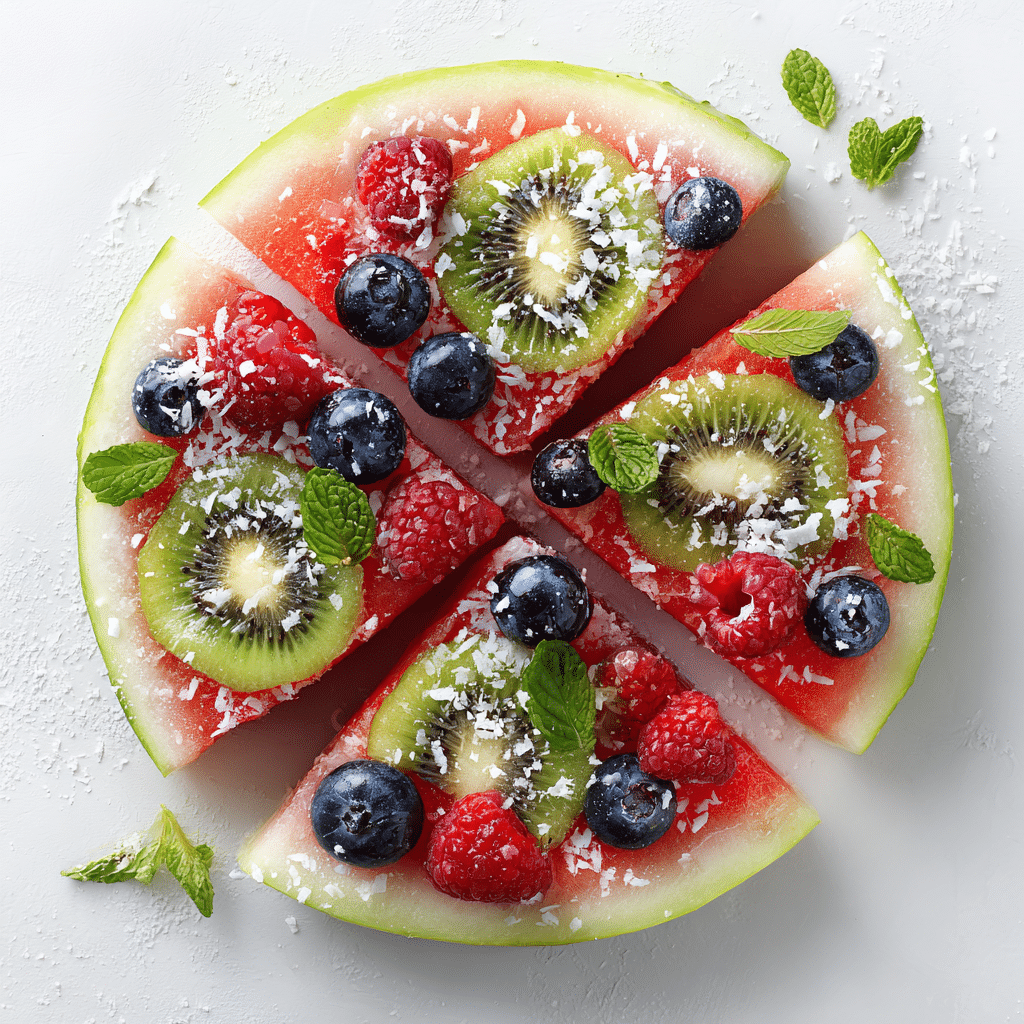 Watermelon Pizza Recipe - Recipe Image