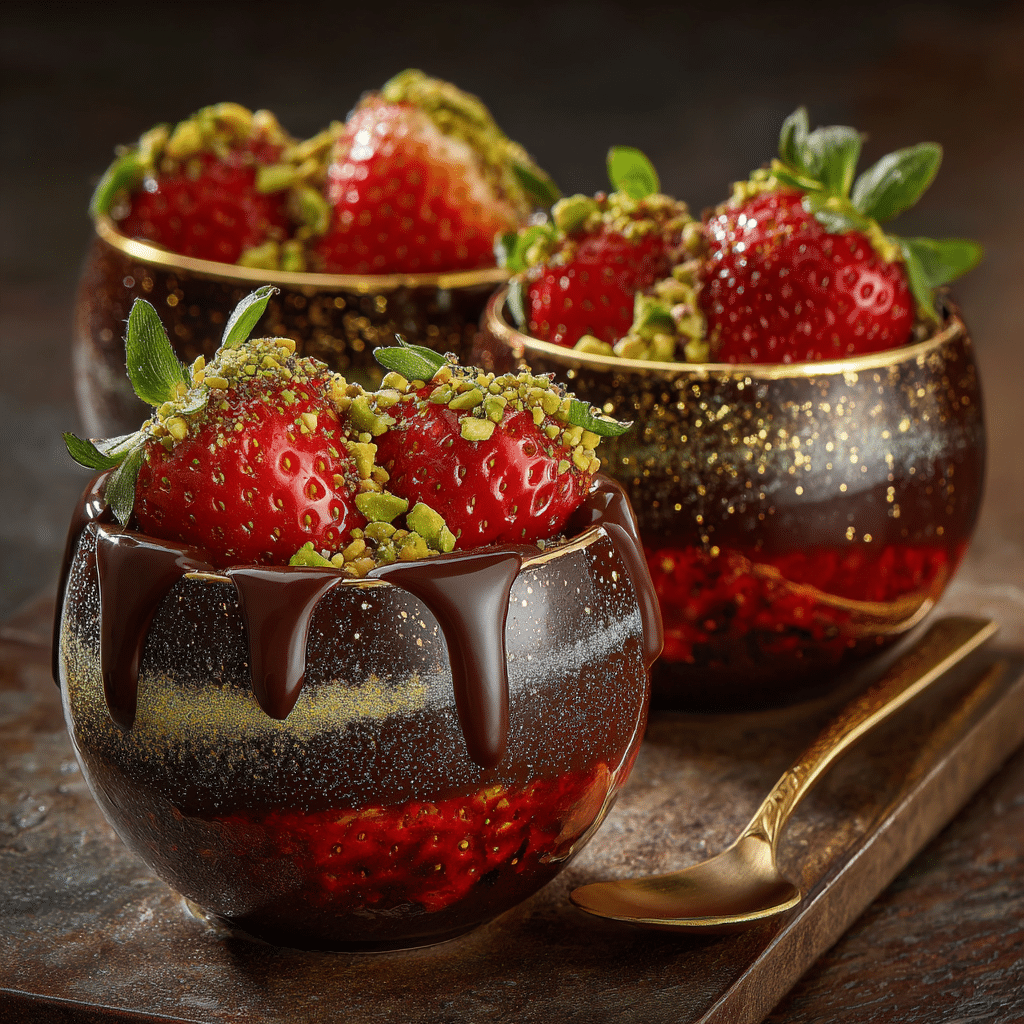 Dubai Chocolate Strawberry Cups Recipe - Recipe Image