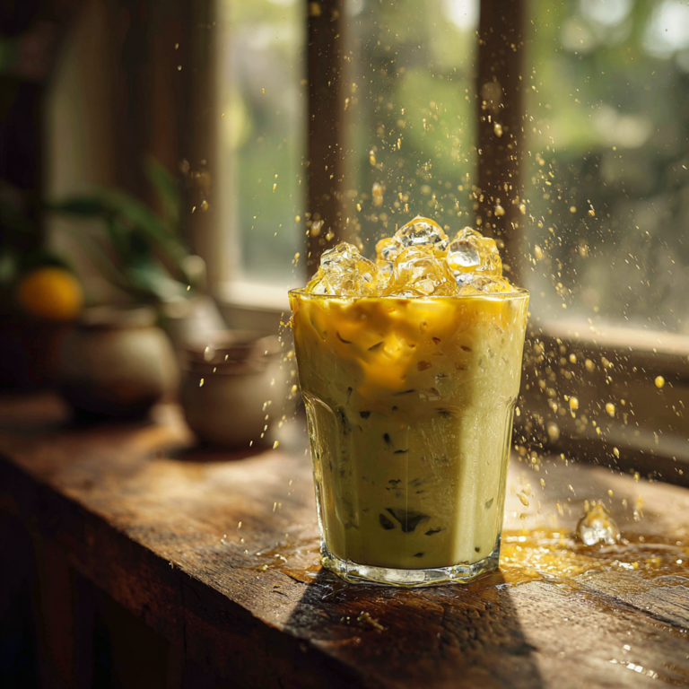 Mango Pandan Latte Recipe