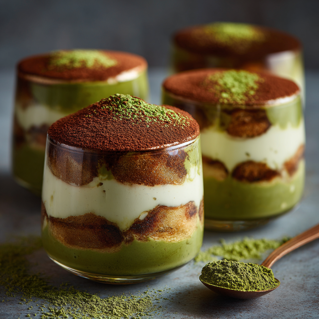 Matcha Tiramisu Cups Recipe