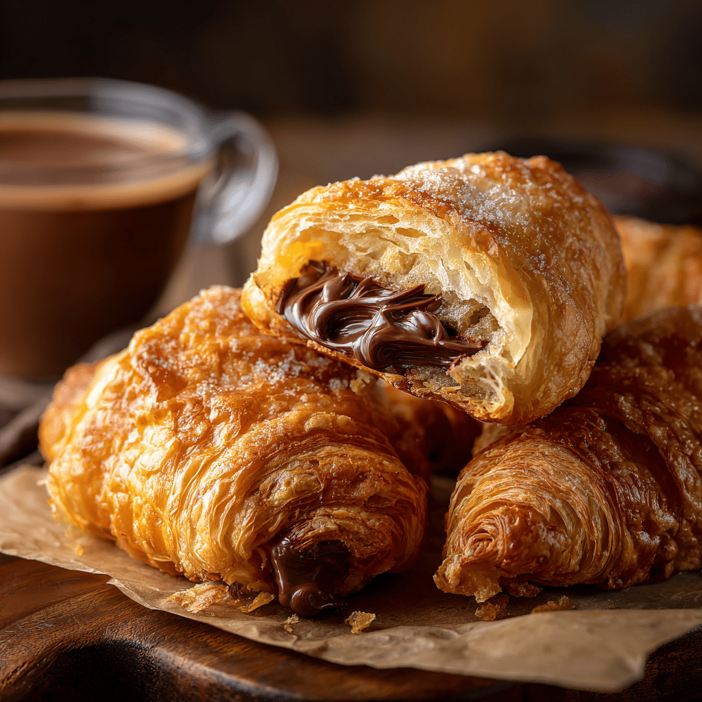 Nutella Stuffed Croissant Bites Recipe