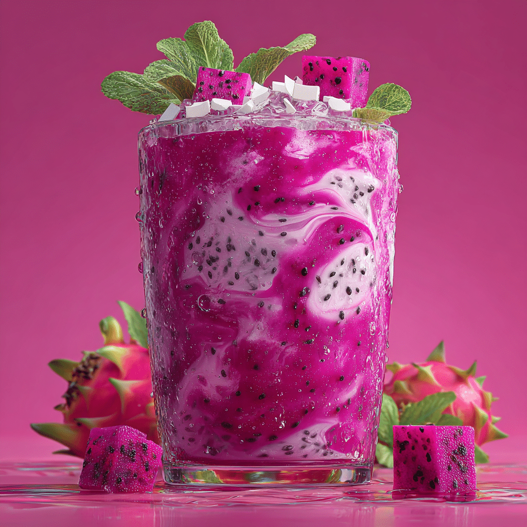 Dragon Fruit Coconut Smoothie Recipe - Recipe Image