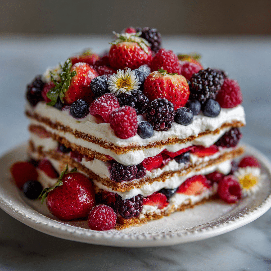 Mixed Berry Icebox Cake Recipe - Recipe Image