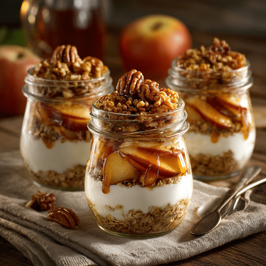 Apple Cinnamon Oat Parfait Recipe - Recipe Image