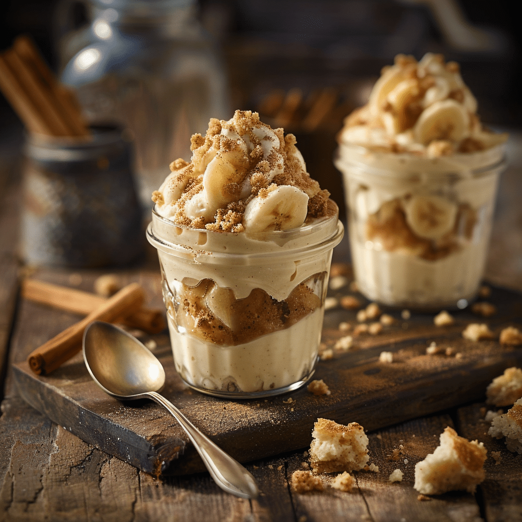Banana Cinnamon Pudding Jars Recipe - Recipe Image