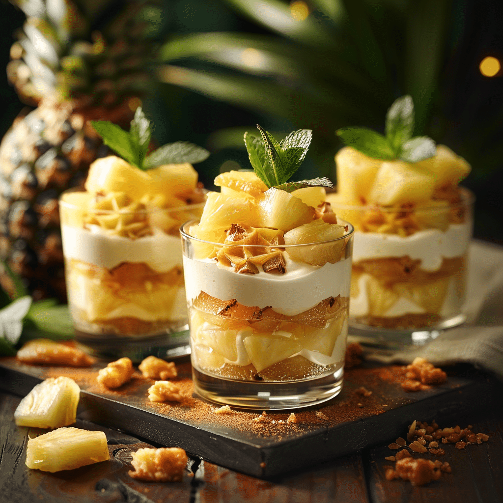 Pineapple Cheesecake Dessert Cups Recipe - Recipe Image