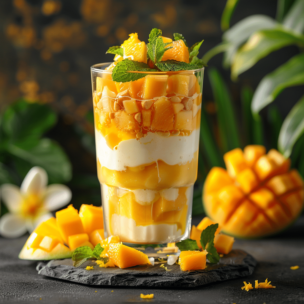 Orange Mango Smoothie Parfaits Recipe - Recipe Image