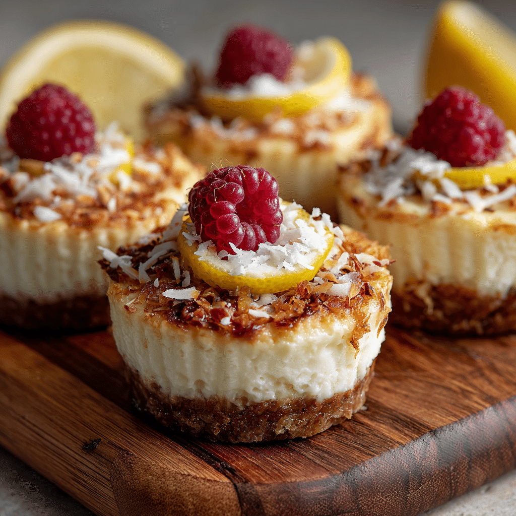 Lemon Coconut Cheesecake Cups Recipe - Recipe Image
