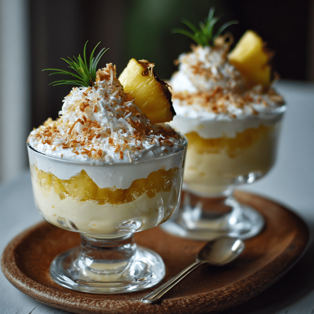 Pineapple Coconut Dessert Cups Recipe - Recipe Image