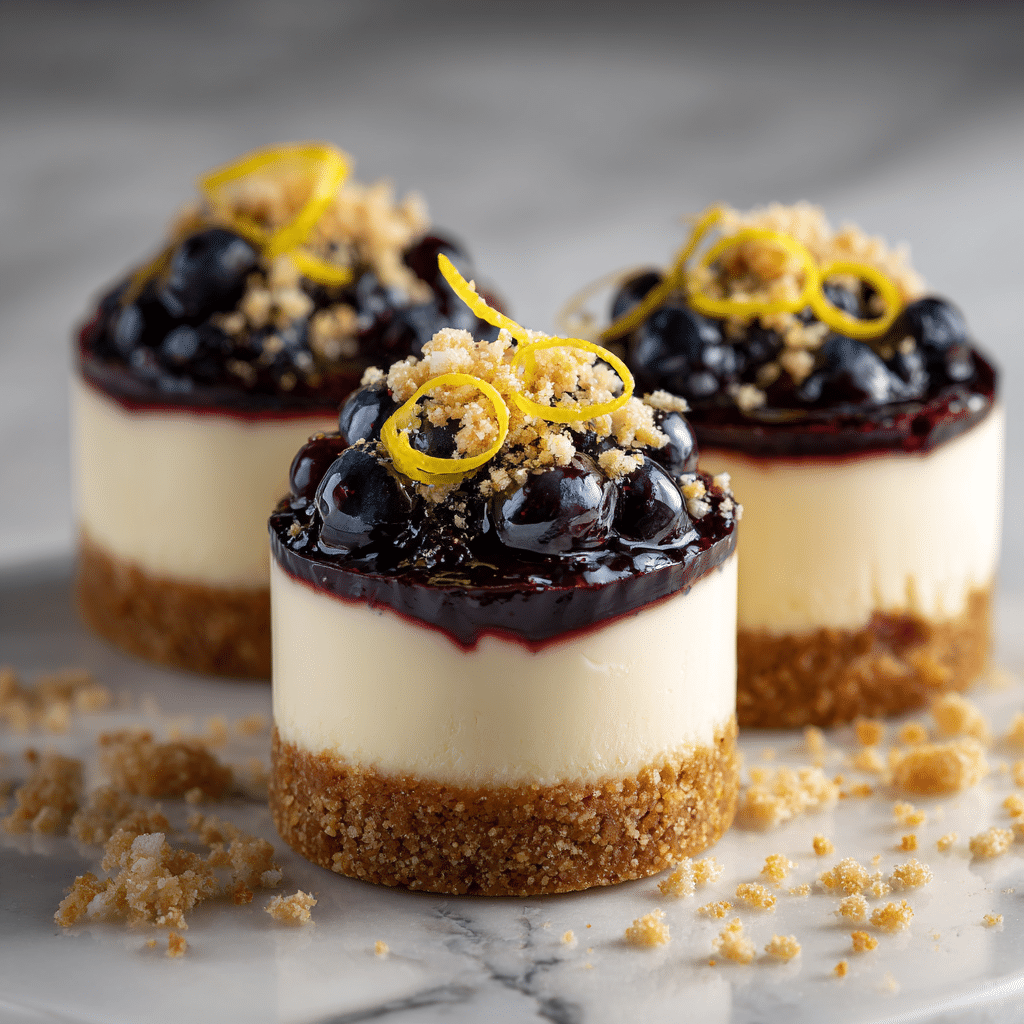 Lemon Blueberry Cheesecake Cups Recipe - Recipe Image