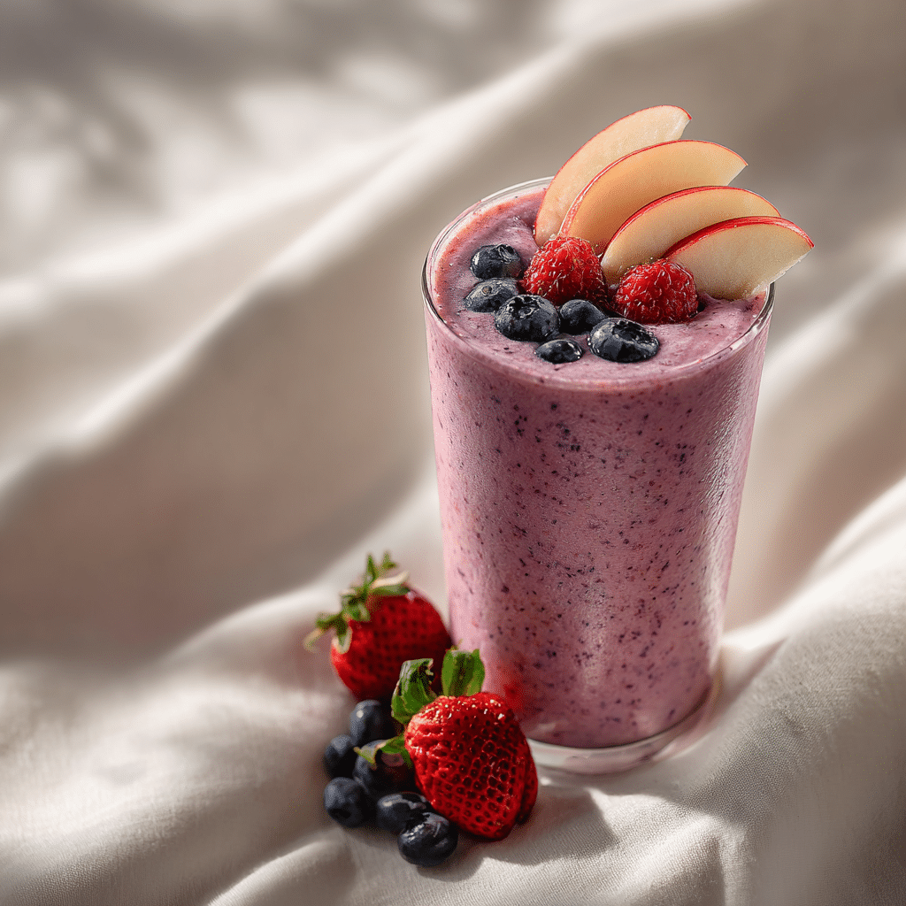 Apple Berry Smoothie Recipe - Recipe Image