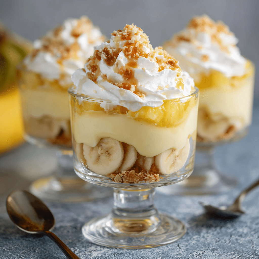 Pineapple Banana Pudding Cups Recipe - Recipe Image