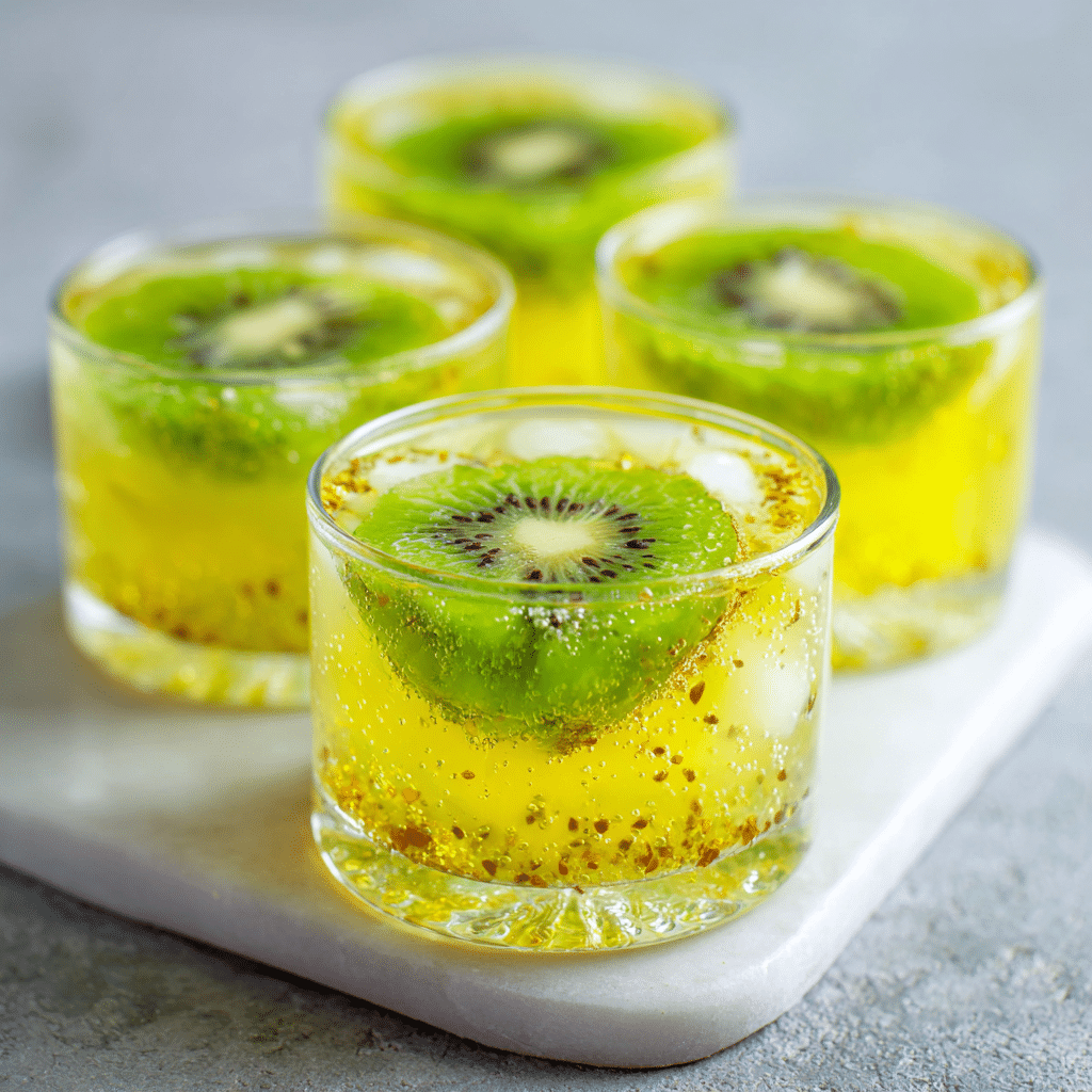 Kiwi Pineapple Jelly Cups Recipe - Recipe Image