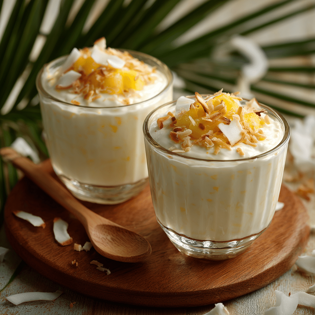Tropical Coconut Pudding Cups Recipe - Recipe Image