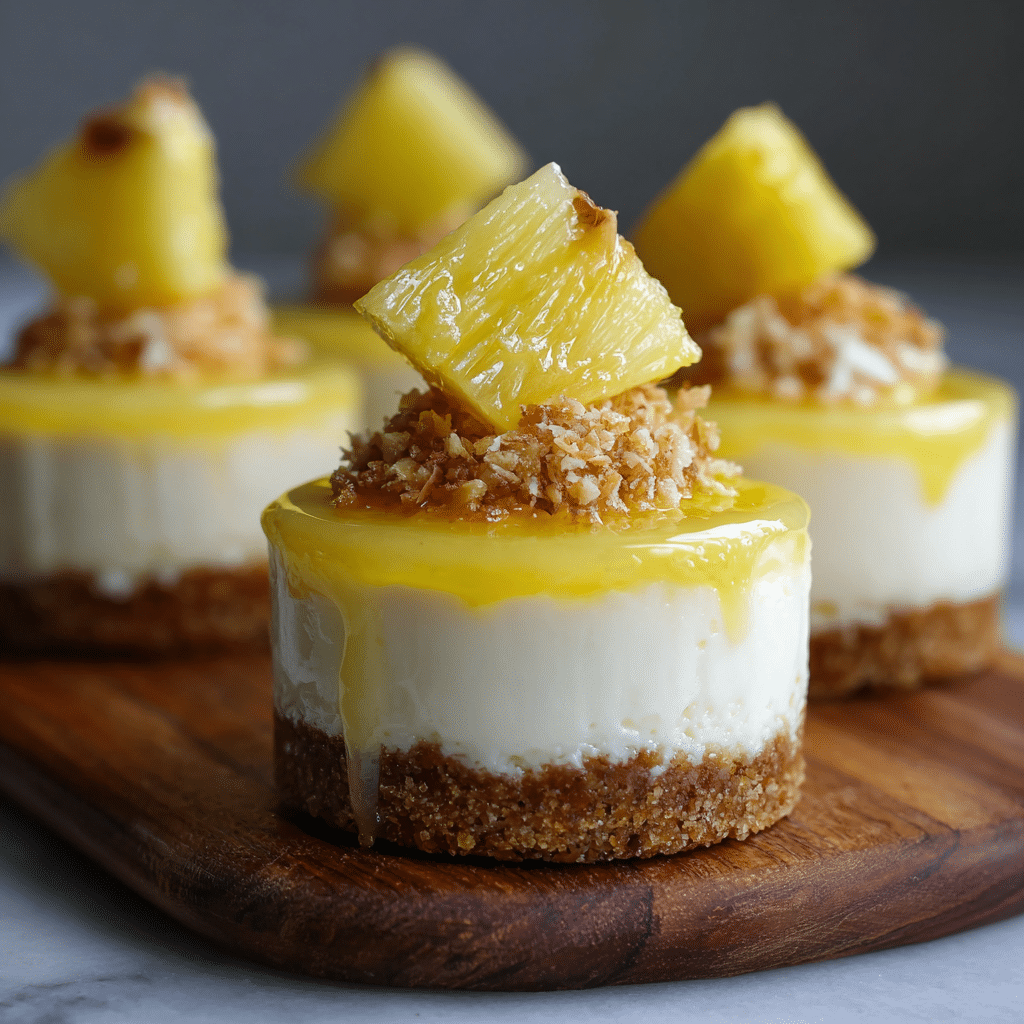 Pineapple Vanilla Cheesecake Cups Recipe - Recipe Image