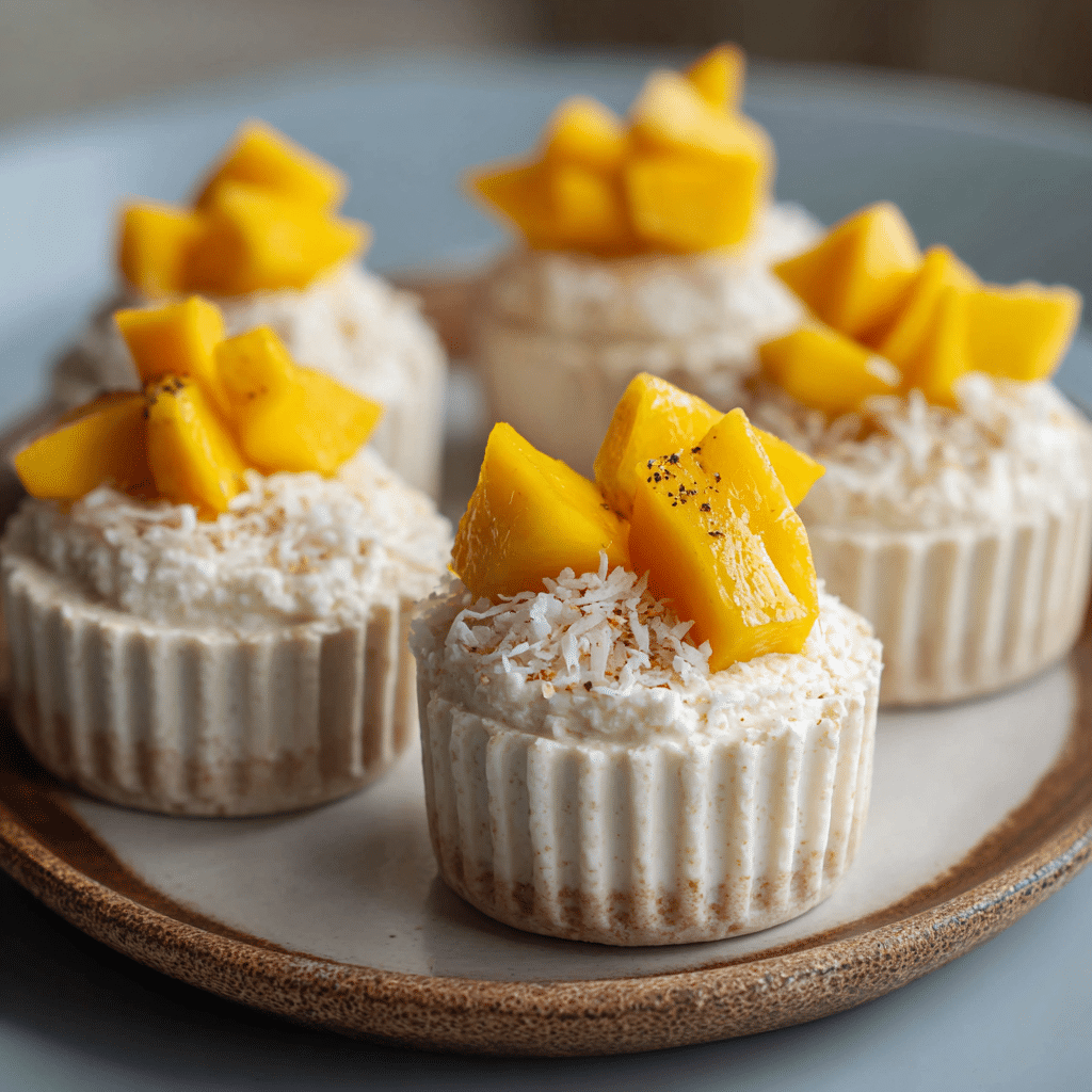 Coconut Mango Ice Cream Cups Recipe - Recipe Image