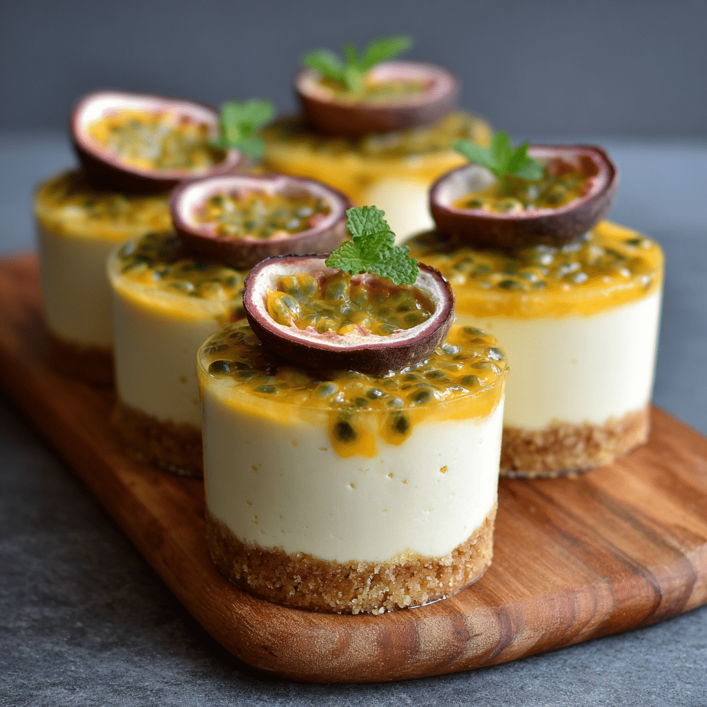 Passion Fruit Cheesecake Cups Recipe - Recipe Image