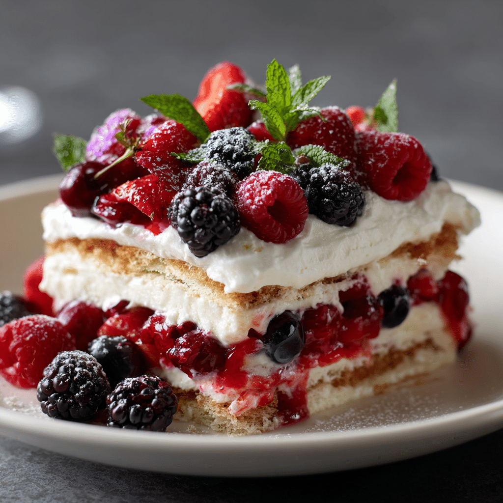Mixed Berry Icebox Cake Recipe - Recipe Image