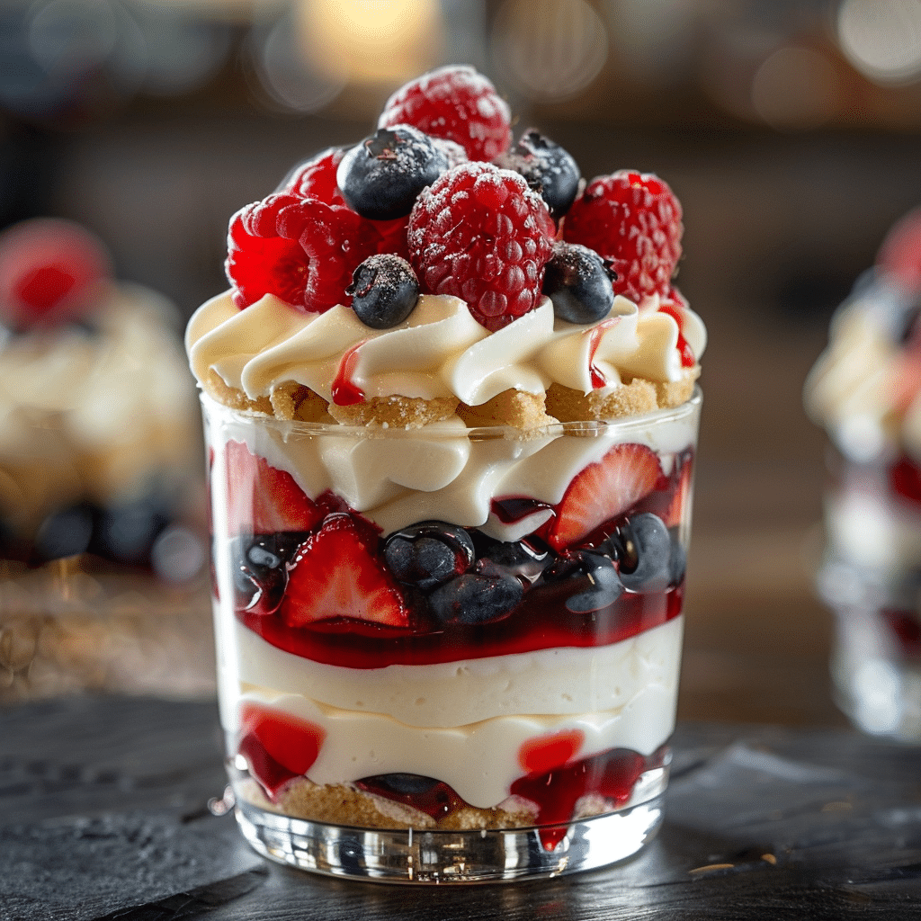 Mixed Berry Cheesecake Parfaits Recipe - Recipe Image