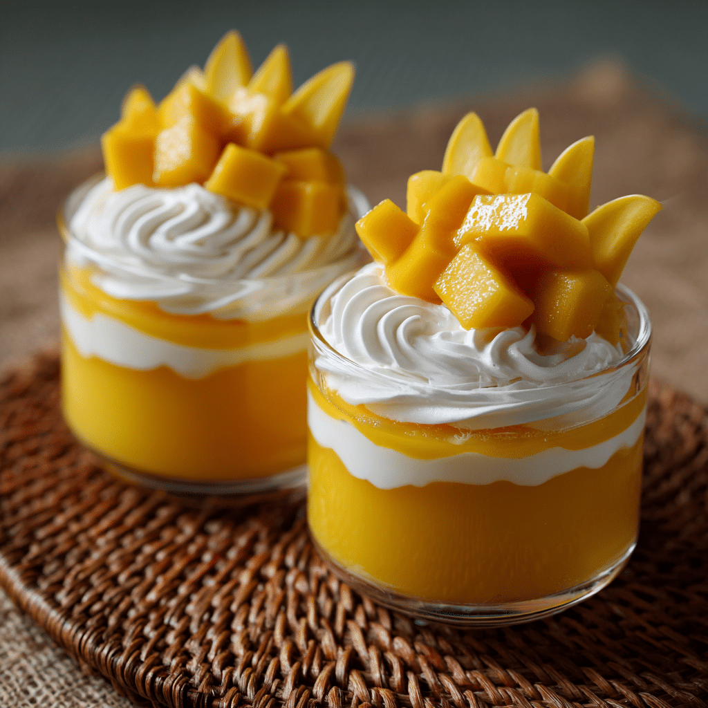 Mango Vanilla Cream Cups Recipe - Recipe Image